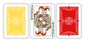 Playing Card Joker and Back Red Yellow and Black Royalty Free Stock Photo