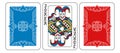 Playing Card Joker and Back Yellow Red Blue Black Royalty Free Stock Photo