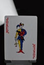 Playing card joker blur background Royalty Free Stock Photo