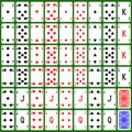 Playing card set generated hires texture