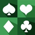 Playing Card Suit Icon Symbol Set Royalty Free Stock Photo