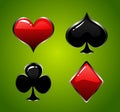 Playing Card Suit Icon Symbol Set Royalty Free Stock Photo