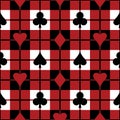 Playing Card Suits Pattern