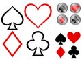 Playing card symbols