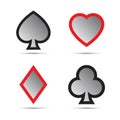 Playing card symbols Royalty Free Stock Photo
