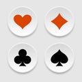 Playing card symbols icon Royalty Free Stock Photo