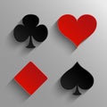 Playing card symbols Royalty Free Stock Photo