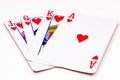 Playing cards ace queen king and jack Royalty Free Stock Photo