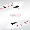 Playing cards background design Royalty Free Stock Photo