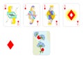 Playing cards bubi