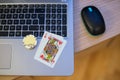 Playing cards chips notebook 2 Royalty Free Stock Photo