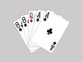 Playing Cards - Deadman Hand Royalty Free Stock Photo