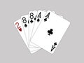 Playing Cards - Deadman Hand Royalty Free Stock Photo