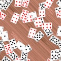 Playing cards on deck seamless generated hires texture Royalty Free Stock Photo