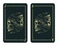 Playing cards design. Royalty Free Stock Photo