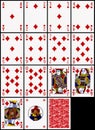 Playing cards - the diamonds suit