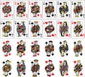 Playing Cards Figures Collection Royalty Free Stock Photo