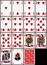 Playing cards - the hearts suit