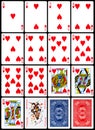 Playing Cards - Hearts Suit Royalty Free Stock Photo
