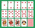 Playing Cards Hearts Suit Royalty Free Stock Photo