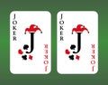 Playing cards. Joker Royalty Free Stock Photo