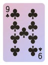 Playing cards, Nine of clubs