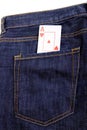 Playing cards in pocket