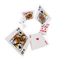 Playing cards poker casino Royalty Free Stock Photo