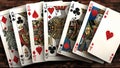 Playing Cards Poker Rummy Cribbage Gambling Solitaire Royalty Free Stock Photo