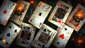 Playing Cards Poker Rummy Cribbage Gambling Solitaire Royalty Free Stock Photo