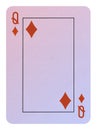 Playing cards, Queen of diamonds