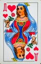 playing cards Queen of hearts - playing card suit Royalty Free Stock Photo