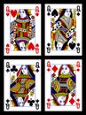 Playing cards - queens Royalty Free Stock Photo