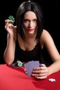 Playing cards red Royalty Free Stock Photo
