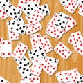 Playing cards seamless pattern texture background Royalty Free Stock Photo