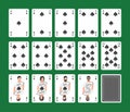 Playing Cards Spades Set Royalty Free Stock Photo