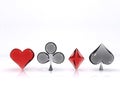 Playing cards symbols Royalty Free Stock Photo