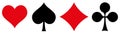 playing cards symbols Royalty Free Stock Photo