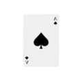 Playing cards on white background. Winning casino poker hand. Vector illustration in trendy flat style. EPS 10. Royalty Free Stock Photo