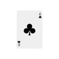 Playing cards on white background. Winning casino poker hand. Vector illustration in trendy flat style. EPS 10. Royalty Free Stock Photo