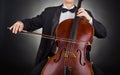 Playing the cello Royalty Free Stock Photo