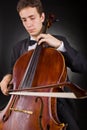 Playing the cello Royalty Free Stock Photo