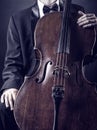 Playing the cello Royalty Free Stock Photo