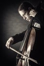 Playing the cello Royalty Free Stock Photo