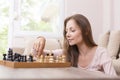 Playing chess Royalty Free Stock Photo