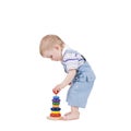 Playing child with path Royalty Free Stock Photo