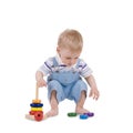 Playing child with path Royalty Free Stock Photo