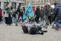 Playing Dead At The Rebellion Extinction Demonstration On The Dam At 6-1-2020 Amsterdam The Netherlands 2020