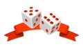 Playing dice illustration. Game craps image. Casino and betting background.