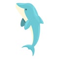 Playing dolphin icon cartoon vector. Sea fish Royalty Free Stock Photo